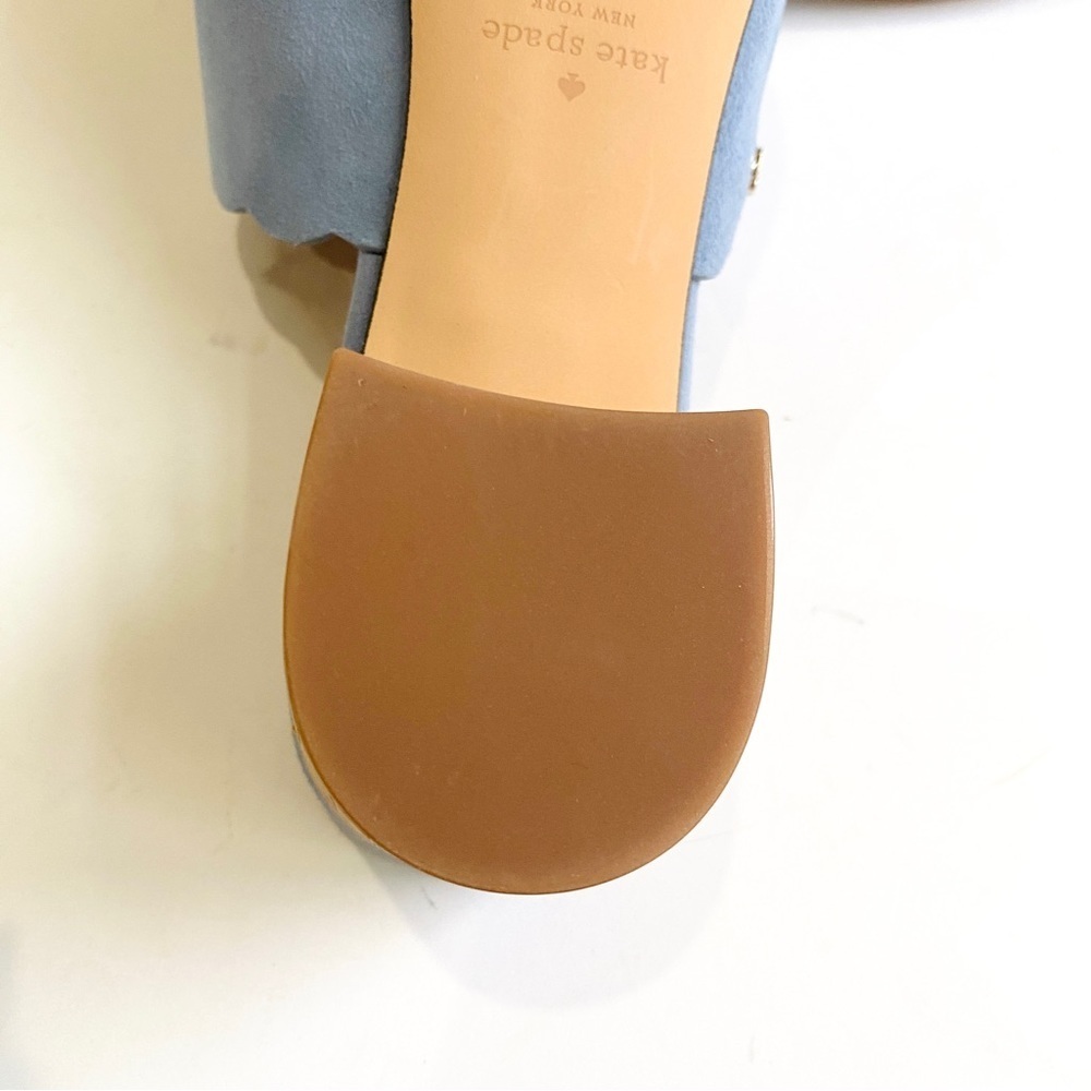 Kate Spade baby blue cork heels mules - Picture 5 of 7